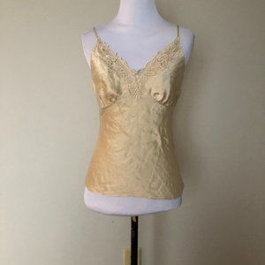 Silk Camisole Small Beige . .